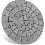 Cathedral 2.56M Circle patio kit in Weathered Moss