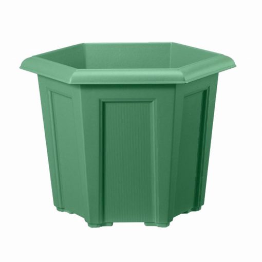 REGENCY HEX POT GREEN 40CM