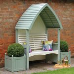 COTTAGE PAINTED ARBOUR HERITAGE SAGE AND CREAM