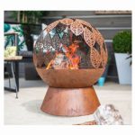 LEAVES GLOBE FIREPIT