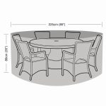 PREMIUM SUPER TOUGH 6 SEATER ROUND FURNITURE SET COVER