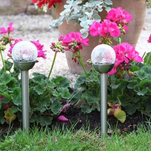 SOLAR GLOW ORB STAKE LIGHT (SINGLE) - Image 3