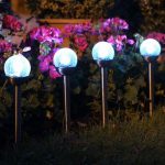 SOLAR GLOW ORB STAKE LIGHT (SINGLE)