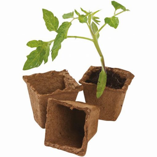80 6CM SQUARE FIBRE POTS (EXTRA VALUE PACK) - Image 2
