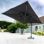 TRURO 3X3M PARASOL (WITH LED LIGHTS + 100KG BASE)