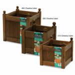 CLASSIC PLANTER 390MM (15") CHESTNUT STAIN