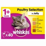 WHISKAS MEGAPACK 1+ POULTRY IN JELLY 40X100G