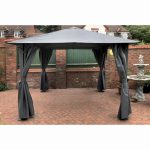 HIGHFIELD 3X3M GREY GAZEBO