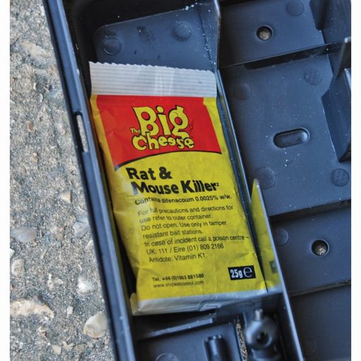 THE B IG CHEESE- RAT AND MOUSE KILLER GRAIN BAIT SATCHETS 6X 25G - Image 2