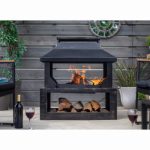 STONEHURST STEEL OUTDOOR FIREPLACE