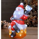 Sitting Santa Acrylic light (39cm)