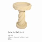 SPIRAL BIRD BATH CREAM