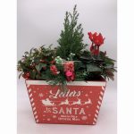 Letters to Santa red Christmas arrangement