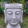 Buddha planter, with a granite finish.