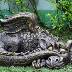 Sleeping Dragon with a bronze finish.