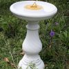 Sundial garden ornament with a Marble finish.