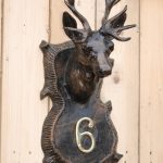 Stag door plaque