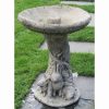 Rabbit Family Birdbath 4-002