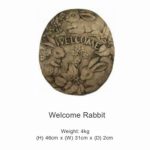 Welcome Rabbit Plaque