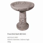 Floral Birdbath