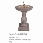 Elegant Sundial Antique Grey