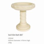 Swirl Birdbath Cream