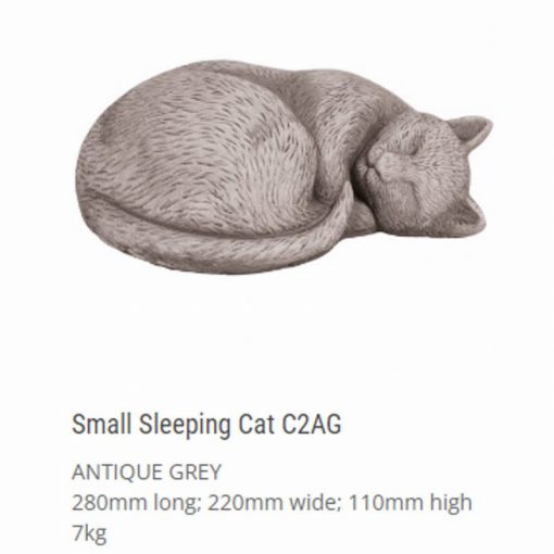 Sleeping Cat Antique Grey