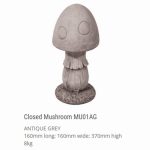 Closed Mushroom Antique Grey