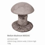 Medium Mushroom Antique Grey