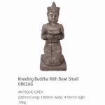 Kneeling Buddha and Bowl Small