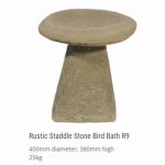 Rustic Staddle Stone Birdbath