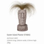 Easter Island Planter Antique Grey