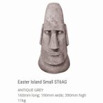 Small Easter Island Head Antique Grey