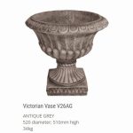 Victorian Vase Anttique Grey