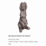 Woodland Rabbit Antique Grey