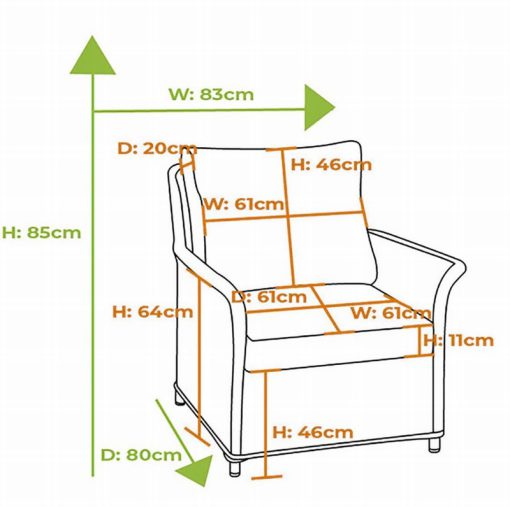 Heritage 3 seater lounge set - Image 4