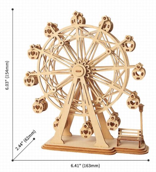 3D wooden Ferris Wheel puzzle - Image 3