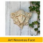 Art Nouveau Face Wall Plaque