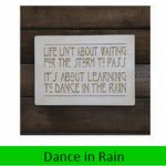 Dance In The Rain Wall Plaque 15cm x 21cm