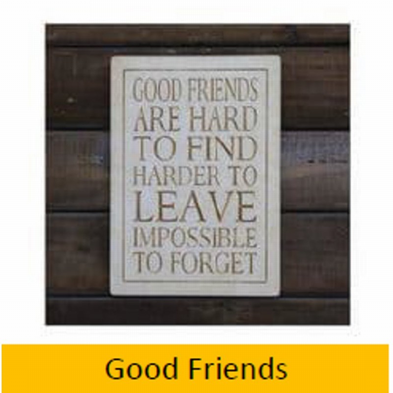Good Friends Wall Plaque 21cm x 15cm