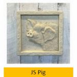 JS Pig Wall Plaque 23cm x 23cm