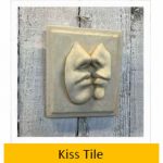 Kiss Tile Wall Plaque 17cm x 15cm