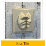 Kiss Tile Wall Plaque 17cm x 15cm