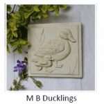 M B Ducklings Wall Plaque 23cm x 23cm