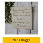 Nans Hugs Wall Plaque 15cm x 15cm