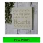 Paw Prints Wall Plaque 15cm x 15cm