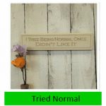 Tried Normal Wall Plaque 7cm x 29cm