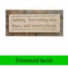 Trimmed Bush Wall Plaque 10cm x 29cm