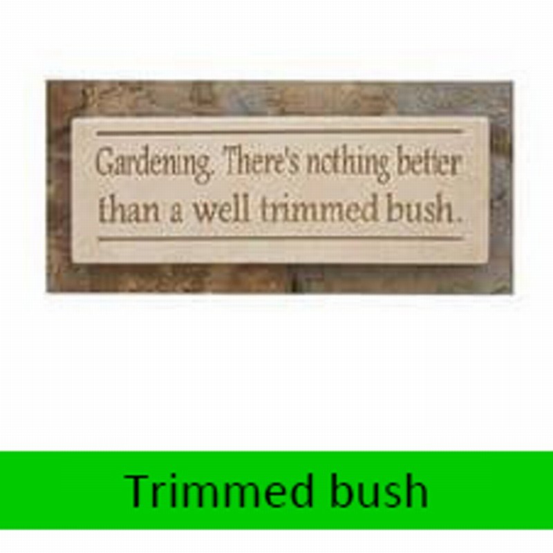 Trimmed Bush Wall Plaque 10cm x 29cm