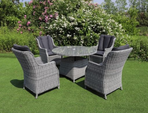 OLIVIA 4 SEAT SET SLATE